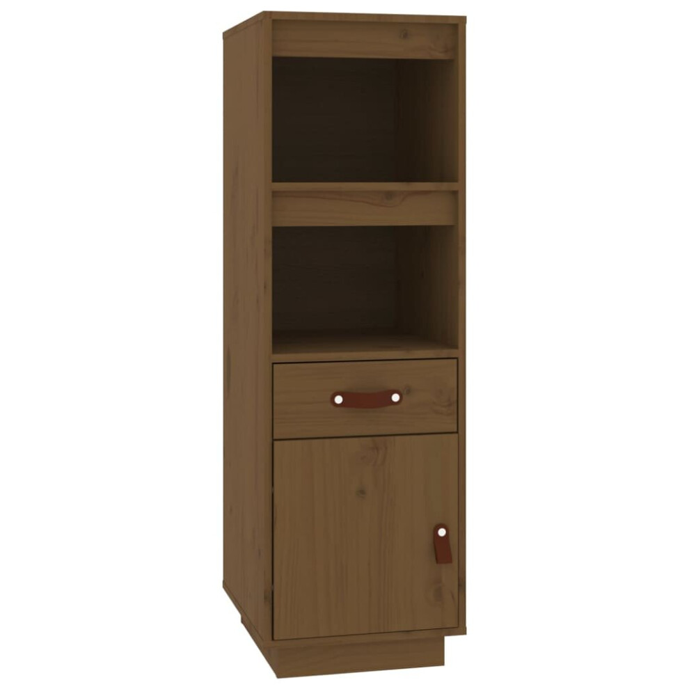 Vidaxl (Honey Brown) Solid Wood Pine Highboard High Sideboard Cabinet Cupboard Multi Colours
