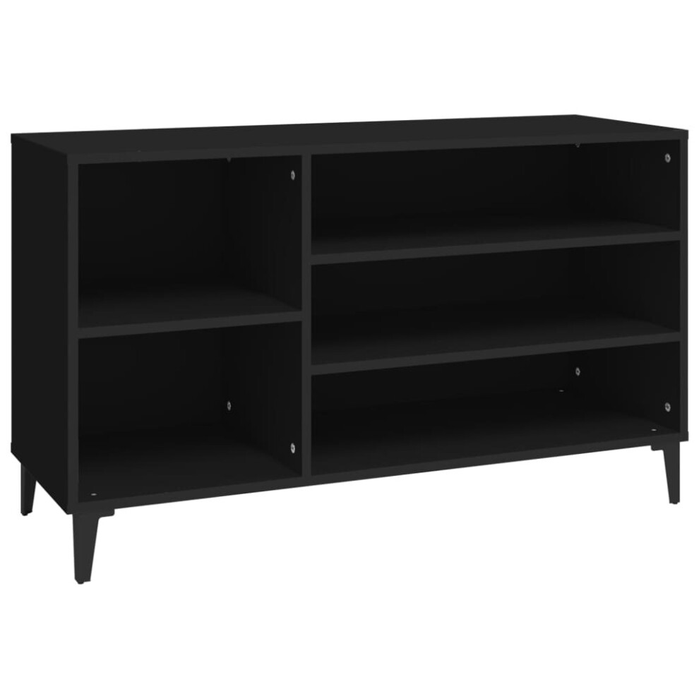 Vidaxl (Black) Shoe Cabinet Engineered Wood Shoe Storage Shelf Organiser Multi Colours