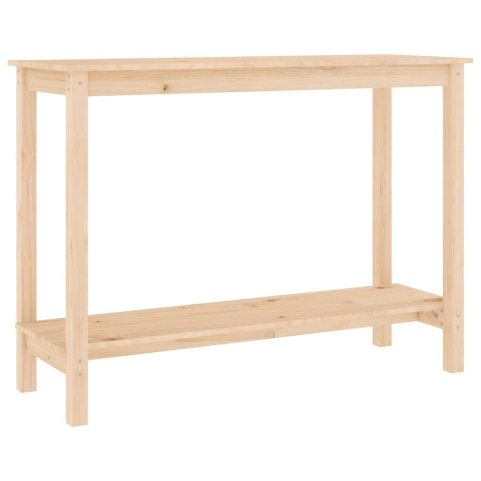 Photos - Dining Table VidaXL   Solid Wood Pine Console Table Entryway Accent Side Table Multi Colours Brown 822282 (Brown)