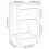 VidaXL (White, 2 x Bedside cabinet) vidaXL 1/2x Solid Wood Pine Bedside Cabinet Nightstand End Table Multi Colours 4