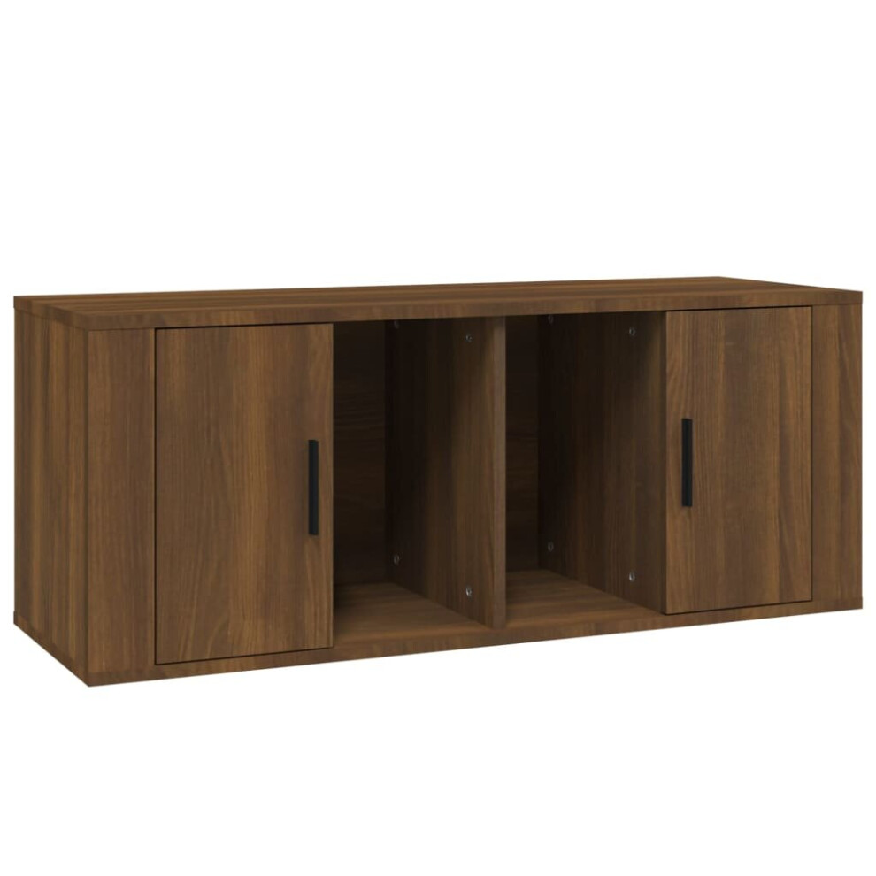 (Brown oak) vidaXL TV Cabinet Engineered Wood TV Console Media Sideboard Multi Colours