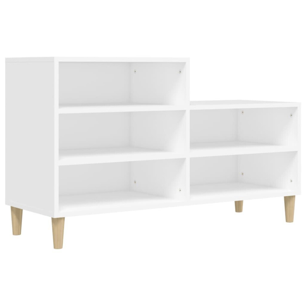 Vidaxl (White) Shoe Cabinet Engineered Wood Shoe Storage Rack Organiser Multi Colours White