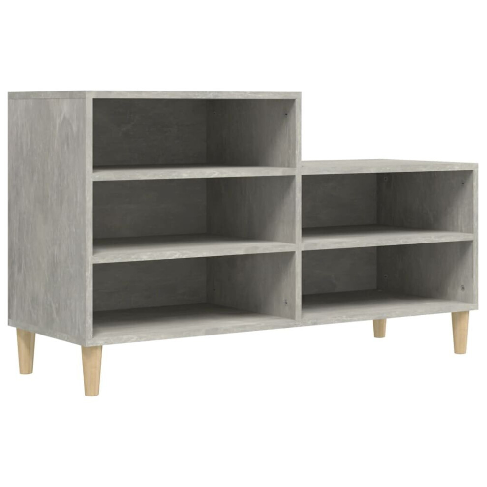 Vidaxl (Concrete ) Shoe Cabinet Engineered Wood Shoe Storage Rack Organiser Multi Colours Grey