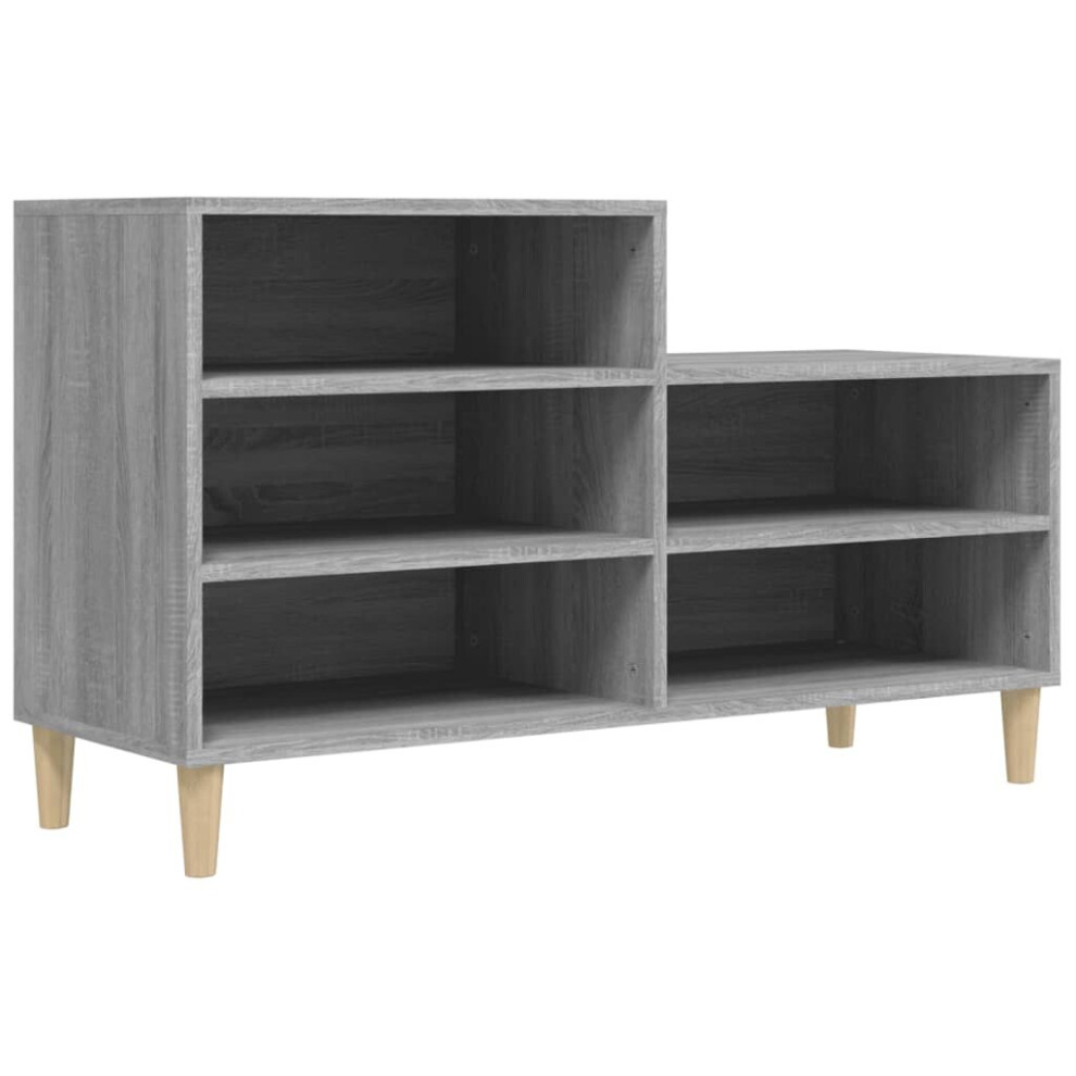 Vidaxl (Grey Sonoma) Shoe Cabinet Engineered Wood Shoe Storage Rack Organiser Multi Colours