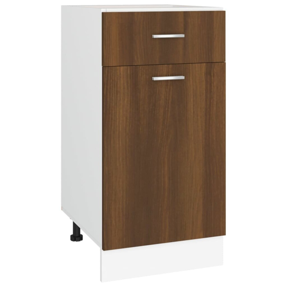 (Brown oak) vidaXL Drawer Bottom Cabinet Engineered Wood Storage Cupboard Multi Colours