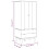 VidaXL (Brown) vidaXL Solid Wood Pine Wardrobe Cloth Cabinet Closet Highboard Multi Colours 3