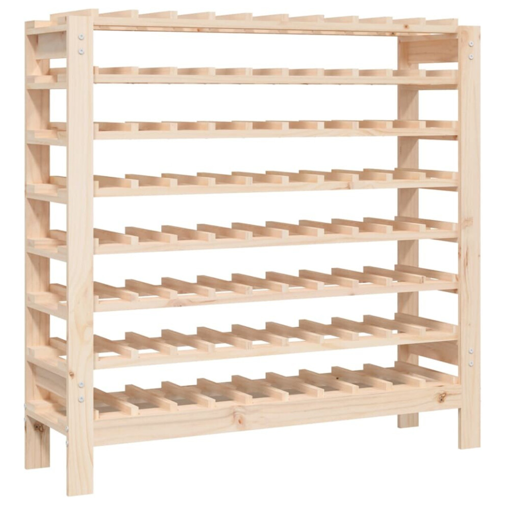 Vidaxl (109.5 X 30 X 107.5 Cm) Solid Wood Pine Wine Rack Alcohol Rack Bottle Holder Shelf Multi Models