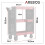 AREBOS Service trolley 3 layers - Set of 8 6