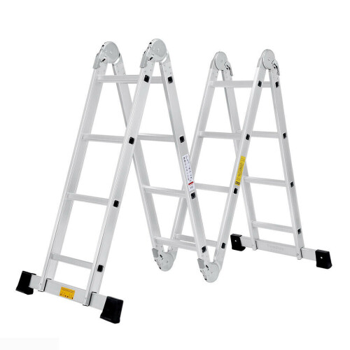 14IN1 Multi-Purpose 4.7M Folding Ladder Aluminium Ladder W/Platform 2