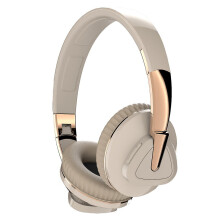 (Khaki) Noise Cancelling Bluetooth Headset Wireless Foldable Gaming Stereo Headphones