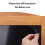 (Brown) Magnetic Menu Message  Blackboard Chalkboard 8