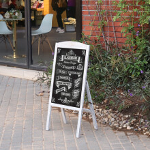 (Grey) Magnetic Menu Message Blackboard Chalkboard