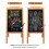 (Brown) Magnetic Menu Message  Blackboard Chalkboard 6