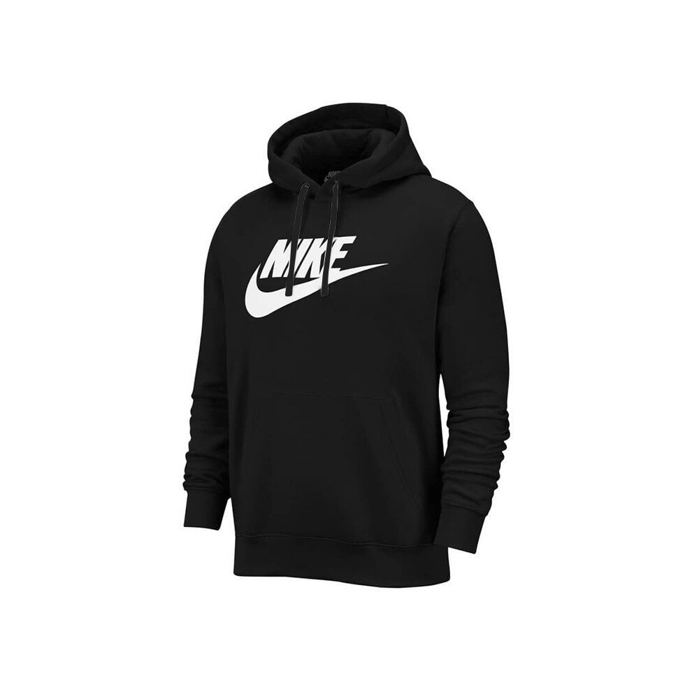 (S, Black) NIKE Mens Hoodie BV2973 Sportswear Club Fleece Graphic