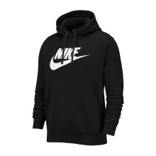 (L, Black) NIKE Mens Hoodie BV2973 Sportswear Club Fleece Graphic