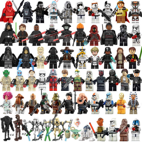 73PCS Star Wars Luke Yoda Kinsawa Commandos MiniFigures Toys Fit Lego ...