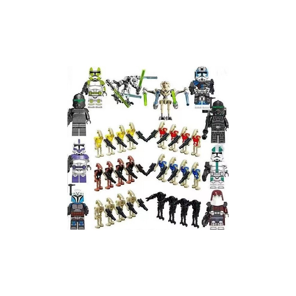 (28PCS) Building Blocks  Star Wars clones  General Grievous robots  puzzle pieces  Fit Lego