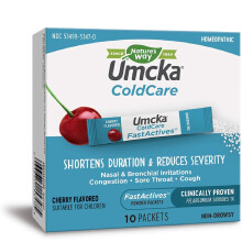 Nature's Way, Umcka, Fast Actives, cherry flavour 10 Powder Packets