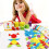 155pcs Wooden Pattern Blocks Set Geometric Shape Educatioanal Puzzle Toys 5
