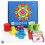 155pcs Wooden Pattern Blocks Set Geometric Shape Educatioanal Puzzle Toys 1