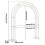 White Wedding Ceremony Arch Frame Metal Backdrop Garden Archway 7