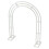 White Wedding Ceremony Arch Frame Metal Backdrop Garden Archway 2