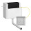 Dual Flush Concealed Toilet Cistern WC, Pipe & Cable Square Chrome Push Button LS 1