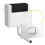 Dual Flush Concealed Toilet Cistern WC, Pipe & Cable Chrome Push Button Flush Plate LS 1