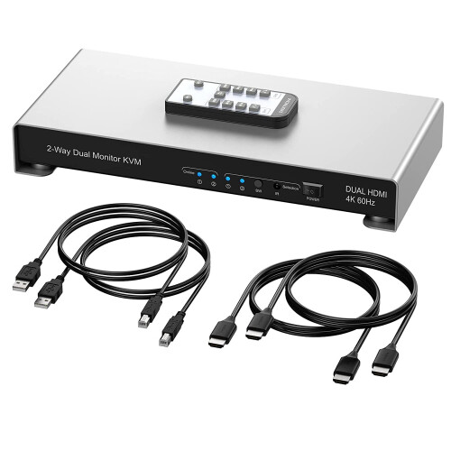 Kvm switch hdmi on sale dual monitor