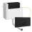 Dual Flush Concealed Toilet Cistern WC, Pipe & Cable Matt Black Push Button Flush Plate LS 1