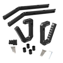 (Black) Car Front+Rear Grab Handles Bar for Jeep Wrangler JK 2007-2018