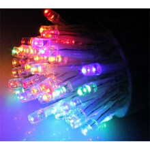 (Multi Colour, 100) Christmas LED Fairy Lights Battery Operated - Xmas Tree Icicle String Table Wall