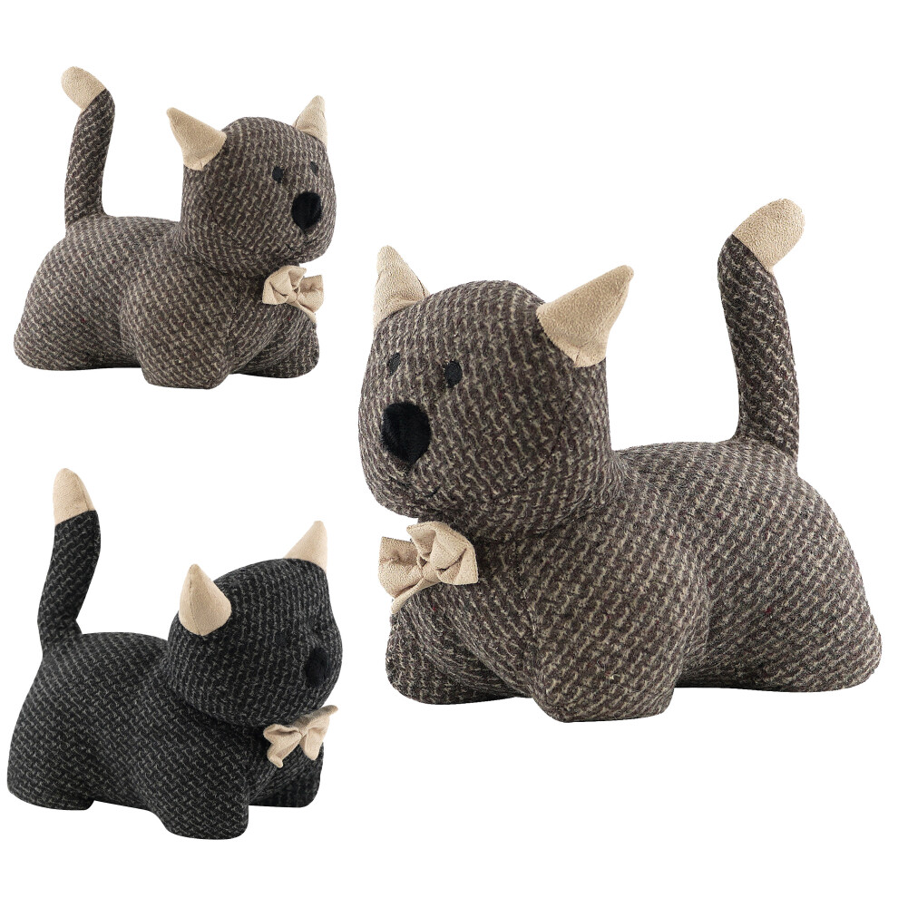 The Magic Toy Shop Large Heavy Fabric Animal Kitten Cat Novelty Door Stop Stopper Toy Doorstop