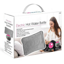 Electric Rechargeable HOT Water Hand Warmer Bottle - Grey