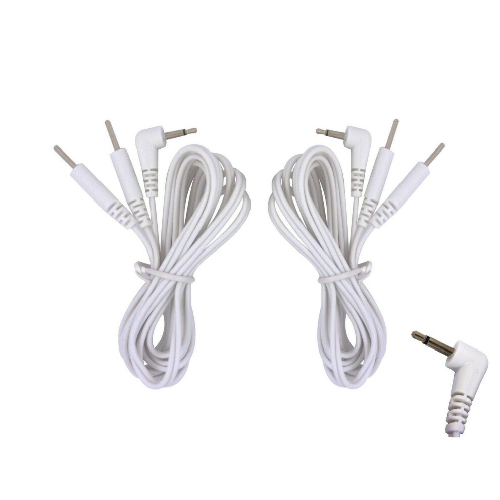 Healthcare World Tens Electrode Lead Wires With 2.5Mm Jack Plug - One Pair