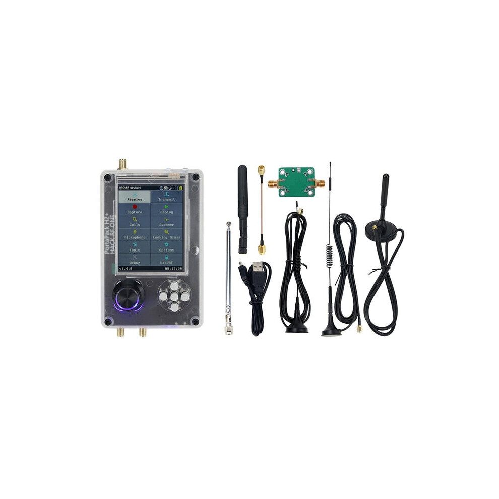 All-In-One 1Mhz-6Ghz Sdr Receiver For Hackrf One + Portapack H2 With 3.2Inch Tft Screen & Antennas 893628874197