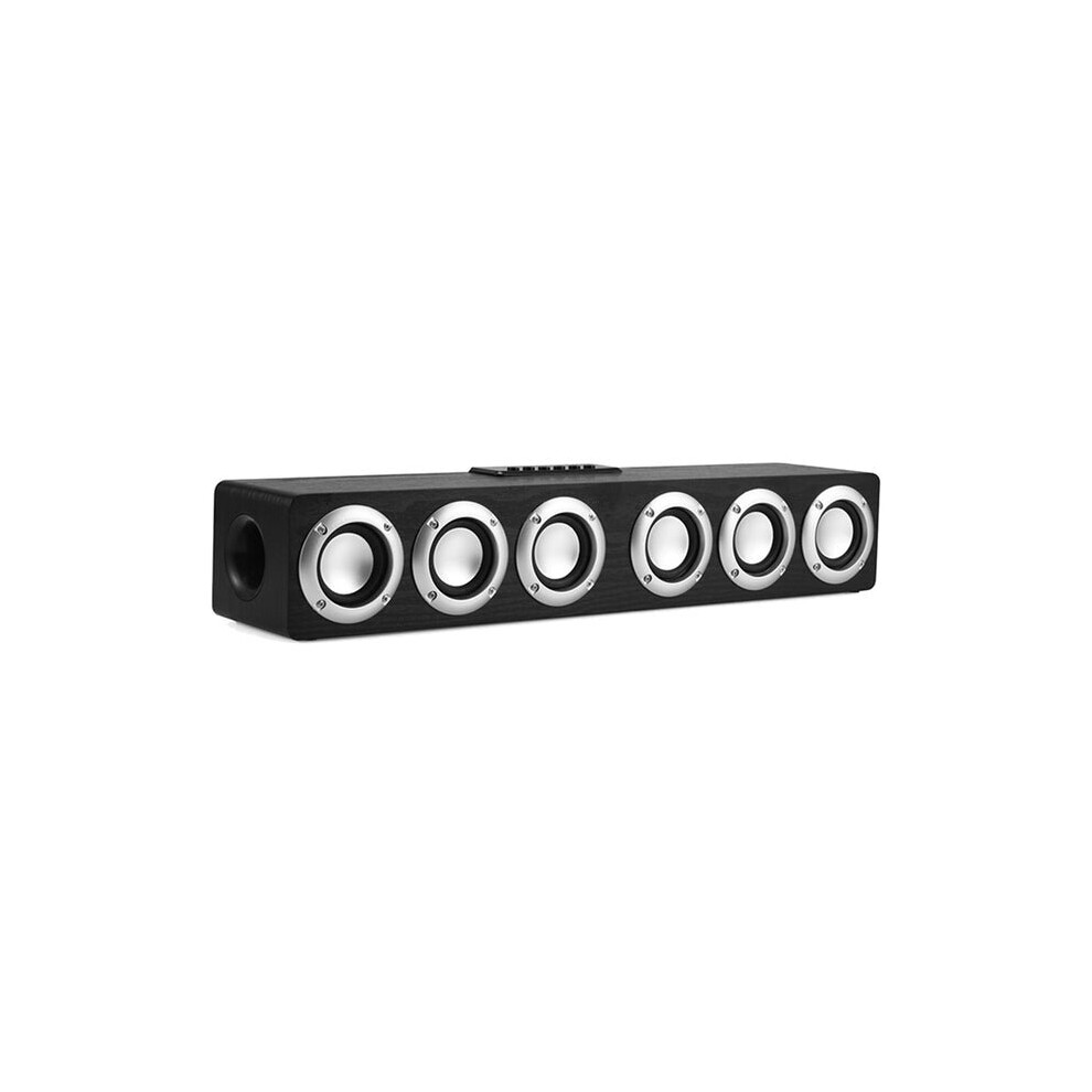 (Black) Wooden Speaker Bluetooth Speaker Box Home Theatre System Woofers For Speakers With Subwoofer Soundbar Black 893628871516