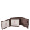 Mens Real Leather Bifold Clip Closure Wallet AV86 Brown 6