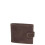 Mens Real Leather Bifold Clip Closure Wallet AV86 Brown 3