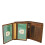 Mens Distressed Leather Wallet Coins Credit Cards Note Case A108 Tan 6