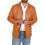 (Tan, M) Mens Classic Blazer Buttoned Box Jacket Harris Tan 4
