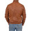 (Cognac, L) Mens Genuine Leather Bomber Jacket Jaxson Cognac 3