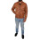 (Cognac, L) Mens Genuine Leather Bomber Jacket Jaxson Cognac 6
