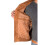 (Tan, 3XL) Mens Genuine Suede Bomber Jacket Roco Tan 9