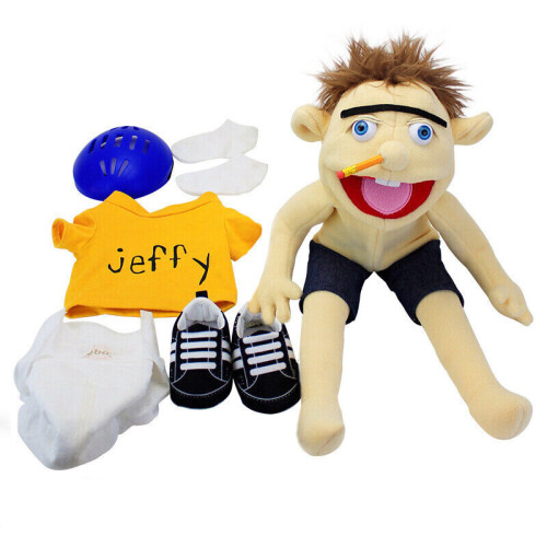 Jeffy Puppet Toys Jeffy Hand Puppet Plush Doll 23" Παιδικό δώρο γενεθλίων 1