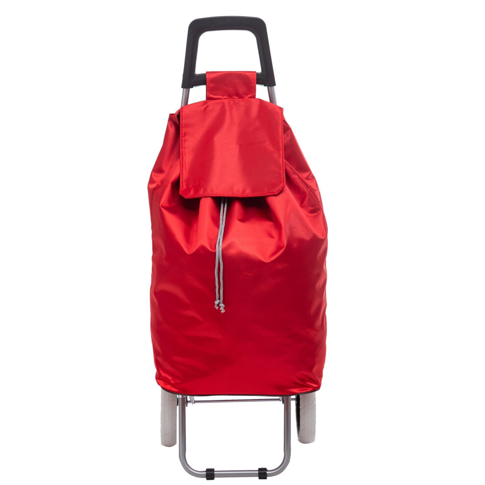 (Red) Hampton&Stewart Large Lightweight Shopping Trolley