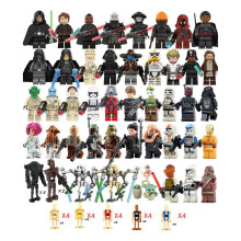 (70PCS) Star Wars Luke Yoda Kinsawa Commandos MiniFigures Toys Fit Lego