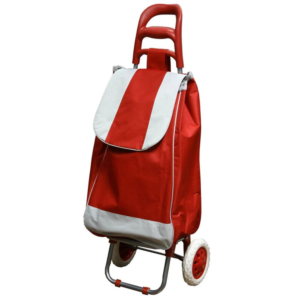 (Red) Hampton & Stewart 2 Wheel Shopping Trolley