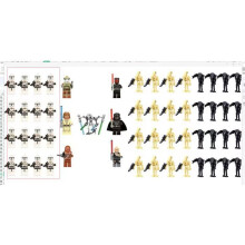 (Battle Droids H (55PCS)) Star Wars Clone Troopers Minifigures Gift Fit Lego