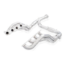 Stainless Works FT18HCATY 1.87 in. Primaries 3 in. Collector Catted Factory Connect Headers for 2015-2019 Ford F-150 5.0L
